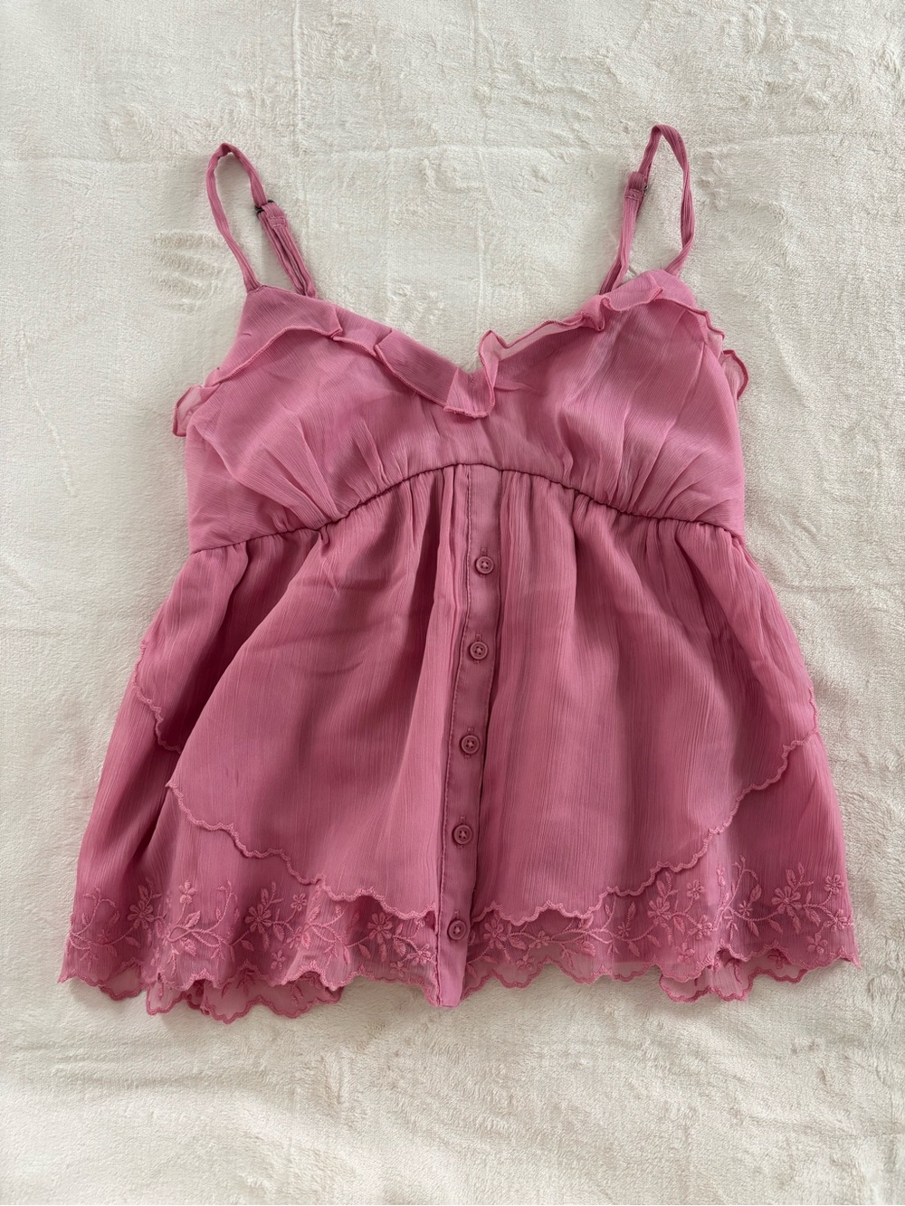 Hollister pink babydoll top